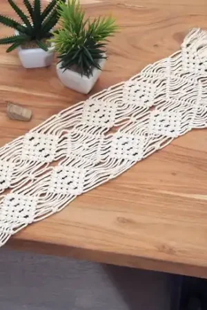 Esclusivo Kit macramè - Runner da tavola - Duftin