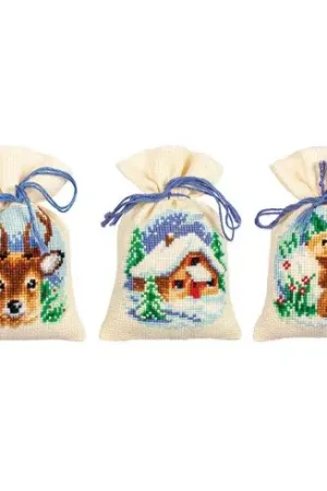 Miglior Prezzo Kit sacchetto profumato da ricamo - Inverno - Vervaco