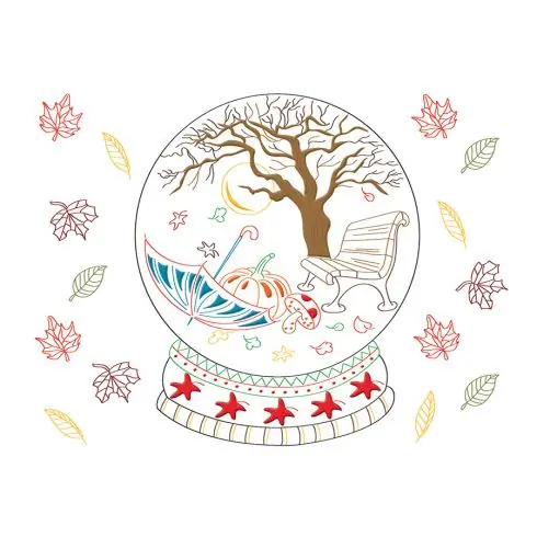 Kit di punti da ricamo - Autunno - Luc Créations Subito Disponibile