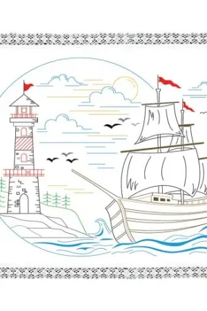 Prezzo Di Fabbrica Kit di tovagliette da ricamo - Il mare - Luc Créations