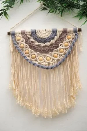 Prezzo Ridotto Kit macramè - Sospensione a mezzo cerchio - Duftin