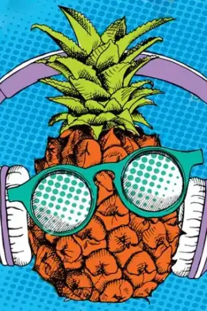 Kit ricamo diamante - Ananas felice - Wizardi Prezzo Ridotto