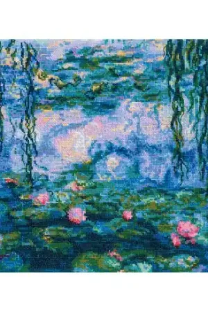 Più Venduto kit ricamo a punto croce - Le ninfee dopo Monet - Riolis