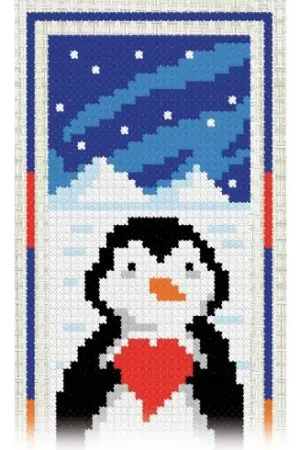 Ordina Subito Kit segnalibro da ricamo - Pinguino - Luc Créations