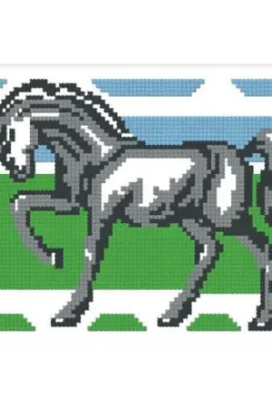 kit ricamo a punto croce - Cavallo - Luc Créations Compra Adesso