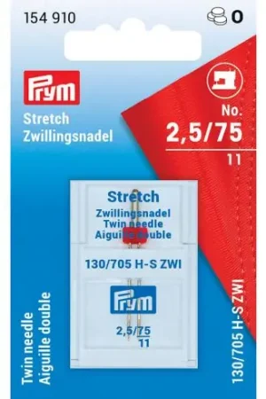 Aghi per macchine da cucire - Doppio ago n°2.5/75 - Prym Quantità Limitata