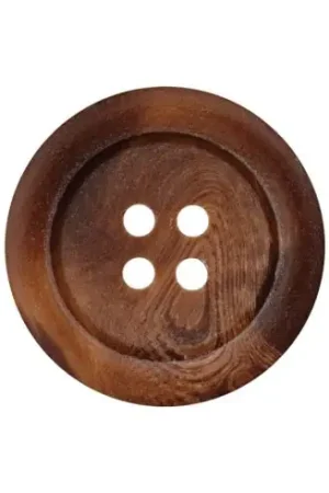 Bottoni a 4 fori - Set di 4 bottoni in poliestere - 15 mm marrone - Union Knopf by Prym Miglior Prezzo