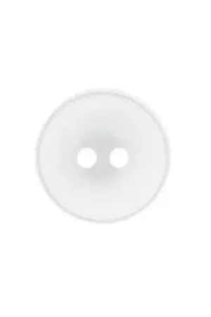 Sconto Bottoni a 2 fori - Set di 9 bottoni in poliestere - 14 mm bianco - Union Knopf by Prym