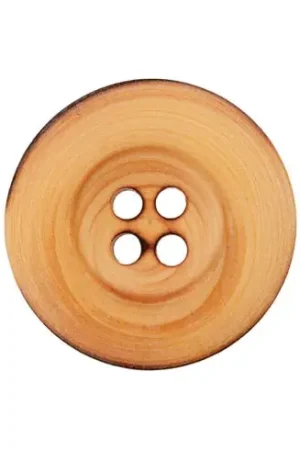 Bottoni a 4 fori - Set di 3 bottoni in legno - 18 mm beige - Union Knopf by Prym A Buon Prezzo