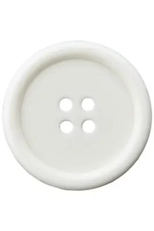 Bottoni a 4 fori - Set di 4 bottoni in poliestere - 15 mm bianco - Union Knopf by Prym Nuovo Arrivo