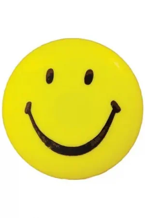 Bottoni di coda - Set di 3 bottoni in poliestere - 15 mm smiley giallo - Union Knopf by Prym Non Perdere