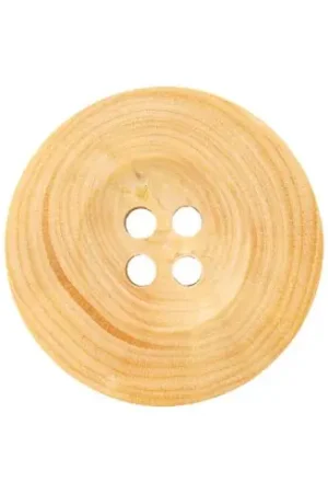 Super Prezzo Bottoni a 4 fori - Set di 2 bottoni in legno - 22 mm beige - Union Knopf by Prym