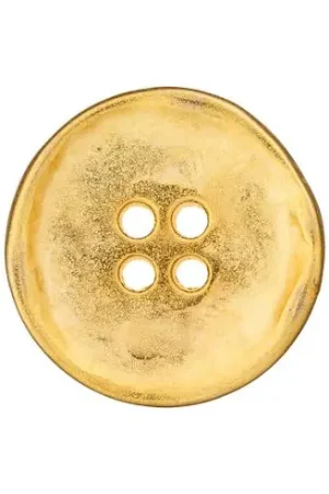 Bottoni a 4 fori - Set di 3 bottoni in metallo - 15 mm oro opaco - Union Knopf by Prym Popolare