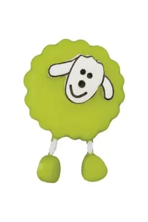 Bottoni di coda - Set di 2 bottoni - 18 mm pecora verde chiaro - Union Knopf by Prym Prezzo Scontato