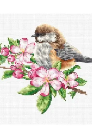 Ultime Pezzi kit ricamo a punto croce - Il pulcino sul ramo - Luca-S