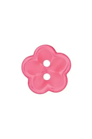 Bottoni a 2 fori - Lot de 3 boutons - 18 mm fleur rose - Union Knopf by Prym Vendita Finale