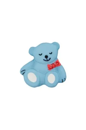 Bottoni di coda - Set di 2 bottoni - 19 mm orso azzurro - Union Knopf by Prym Di Tendenza