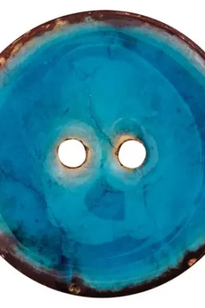 Bottoni a 2 fori - Bottoni a 2 fori in cocco - 30 mm turchese scuro - Union Knopf by Prym Compra Oggi Stesso