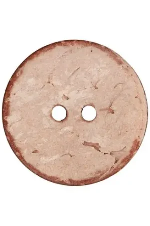 Bottoni a 2 fori - Set di 2 bottoni a 2 fori in cocco - 23 mm marrone chiaro - Union Knopf by Prym Prezzo Conveniente