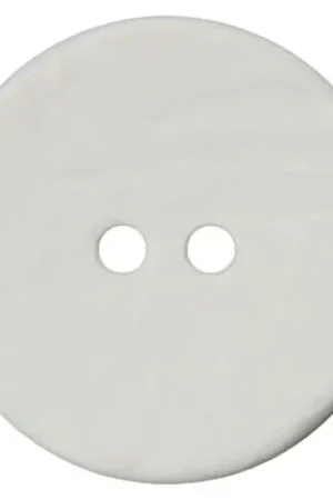 Bottoni a 2 fori - Bottone 2 fori poliestere - 30 mm bianco - Union Knopf by Prym Occasione