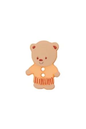 Bottoni a 2 fori - Set di 2 bottoni - 15 mm orso / arancione - Union Knopf by Prym Più Venduto