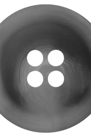 Ultima Occasione Bottoni a 4 fori - Set di 2 bottoni in poliestere - 23 mm grigio medio - Union Knopf by Prym