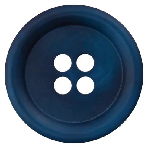 Bottoni a 4 fori - Bottone in poliestere - 28 mm blu navy - Union Knopf by Prym Prezzo Conveniente