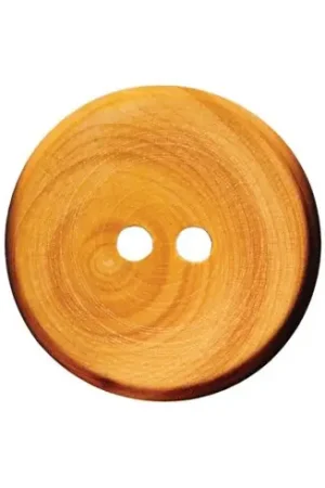 Bottoni a 2 fori - Set di 3 bottoni in legno - 18 mm marrone chiaro - Union Knopf by Prym Promozione