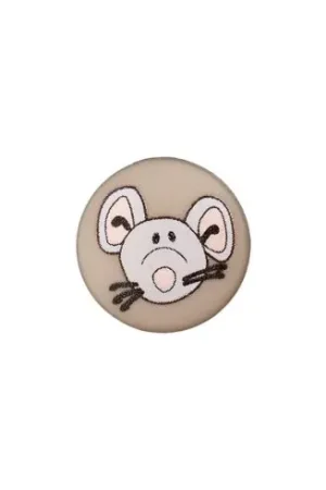 Affare Bottoni di coda - Set di 3 pulsanti - 12 mm grigio / mouse - Union Knopf by Prym