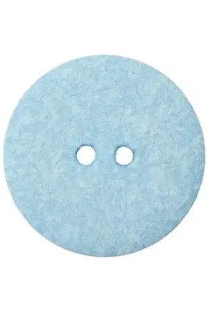 Bottoni a 2 fori - Set di 3 bottoni in cotone riciclato - 18 mm azzurro - Union Knopf by Prym Promozione