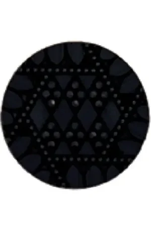 Ultima Occasione Bottoni di coda - Set di 3 bottoni - strass neri da 15 mm - Union Knopf by Prym