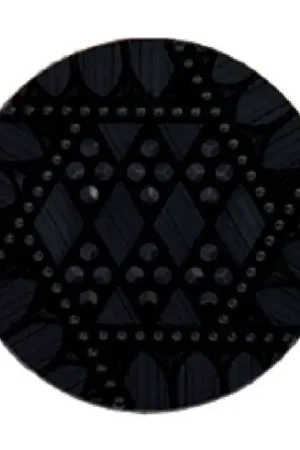 Bottoni di coda - Set di 2 bottoni - strass neri da 23 mm - Union Knopf by Prym Promo Stagionale