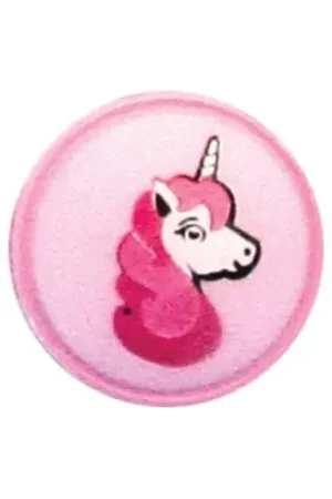 Bottoni di coda - Set di 2 bottoni - 18 mm rosa / unicorno - Union Knopf by Prym Esclusivo