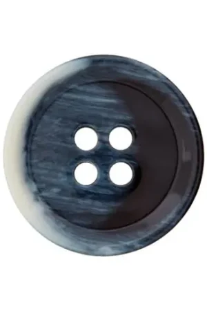 Bottoni a 4 fori - Set di 3 bottoni in poliestere - 20 mm blu navy - Union Knopf by Prym Novità