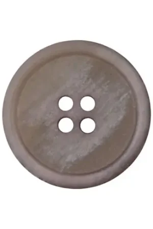 Must-Have Bottoni a 4 fori - Set di 2 bottoni in carta riciclata - 23 mm grigio - Union Knopf by Prym