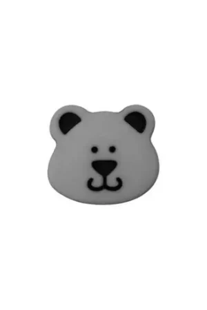 Bottoni di coda - Set di 3 bottoni - 15 mm orso / blu-grigio - Union Knopf by Prym Soddisfatti O Rimborsati