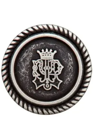 Sconto Bottoni di coda - Set di 3 bottoni in metallo - 15 mm argento antico - Union Knopf by Prym