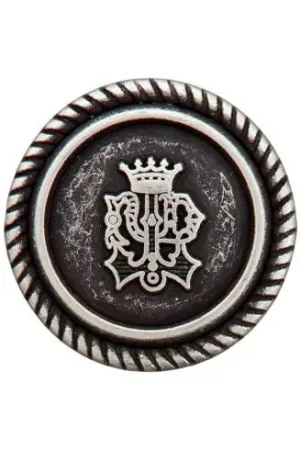 Bottoni di coda - Set di 2 bottoni in metallo - 20 mm argento antico - Union Knopf by Prym Scelto Dai Clienti