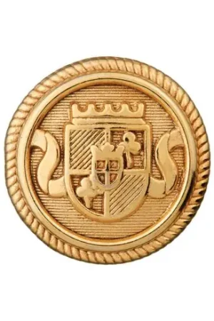 Bottoni di coda - Set di 3 bottoni in metallo - 15 mm oro - Union Knopf by Prym Popolare