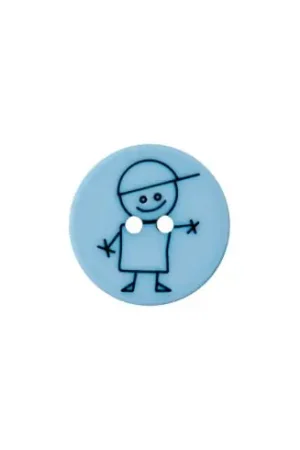 Bottoni a 2 fori - Set di 3 bottoni - Boy 15 mm azzurro - Union Knopf by Prym Più Venduto