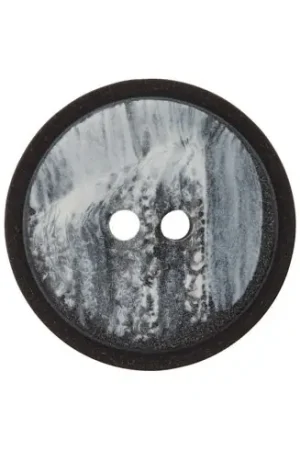 Bottoni a 2 fori - Set di 3 bottoni in poliestere - 18 mm grigio medio - Union Knopf by Prym Pagamento Sicuro