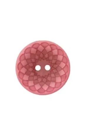 Reso Gratuito Bottoni a 2 fori - Set di 4 bottoni - 15 mm rosetta/rosa - Union Knopf by Prym