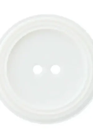 Ultima Occasione Bottoni a 2 fori - Set di 3 bottoni in poliestere - 20 mm bianco - Union Knopf by Prym