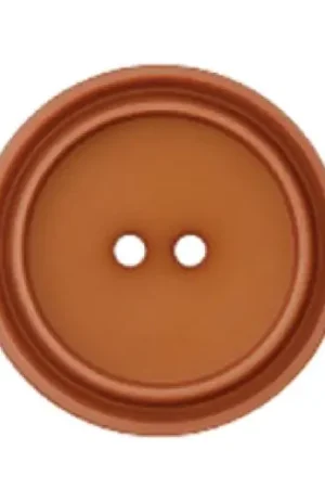 Bottoni a 2 fori - Set di 2 bottoni in poliestere - 25 mm marrone - Union Knopf by Prym Prezzo Ridotto