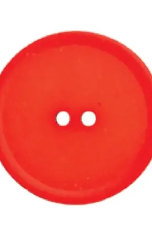 Spedizione Espresso Bottoni a 2 fori - Set di 3 bottoni in poliestere - 18 mm rosso - Union Knopf by Prym