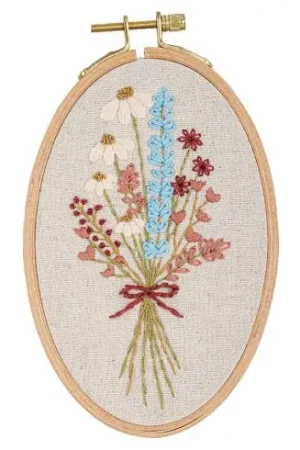 Kit da ricamo per disegnare e ricamare - Mazzo di fiori - Daffy's DIY Quantità Limitata