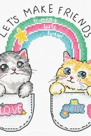 kit ricamo a punto croce - Diventiamo amici! - Letistitch Professionale