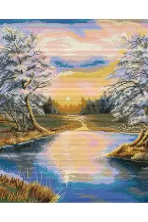 kit ricamo a punto croce - Il sole della foresta - Nova Sloboda Solo Oggi