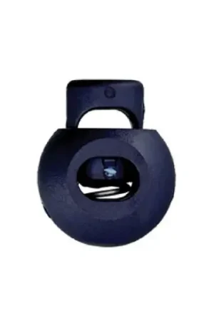 Consegna Rapida punte - Set di 2 stopper a 1 foro per corde - 20 mm blu navy - Union Knopf by Prym