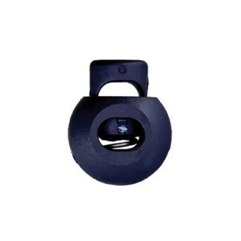 Consegna Rapida punte - Set di 2 stopper a 1 foro per corde - 20 mm blu navy - Union Knopf by Prym